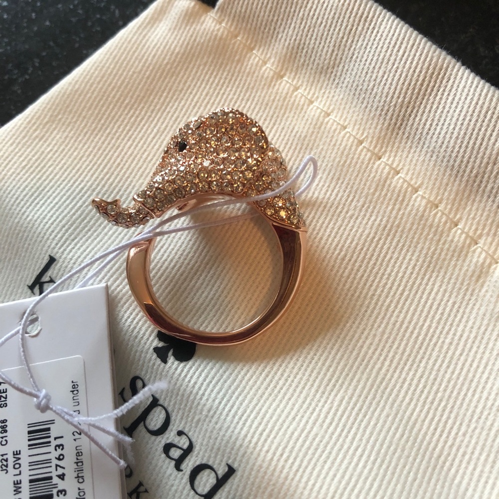 Kate Spade Pave Elephant Ring - Picture 7 of 8